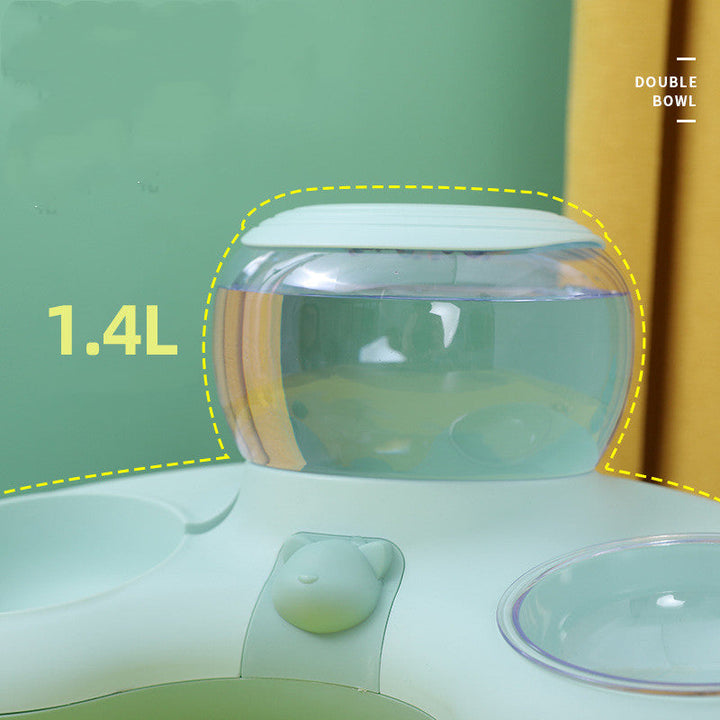 Elevate Your Pet's Dining Experience with the Pet Crescent Automatic Dual Feeding And Drinking Bowl System