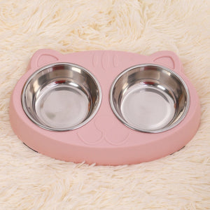 Enhance Your Pet's Mealtime with Our Pet Food and Water Feeding Basin Bowl System