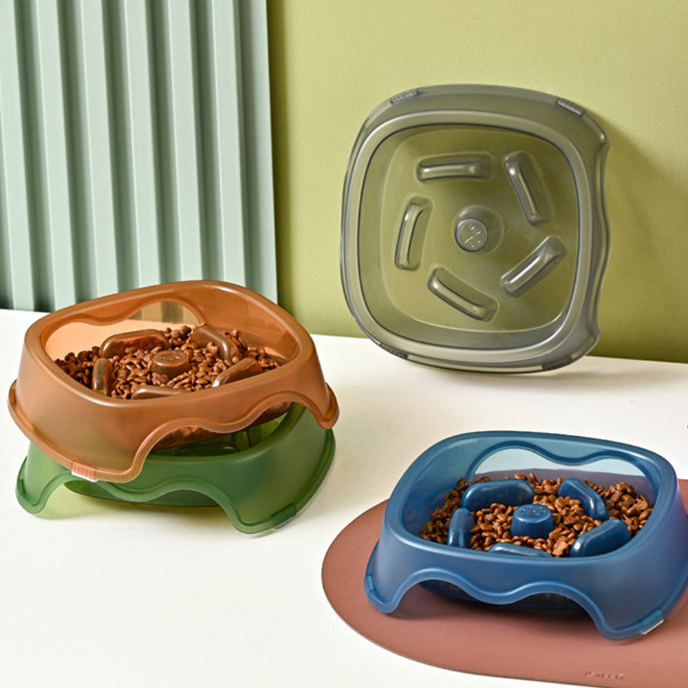Pet Slow Feeding Anti Choking Water Bowl System