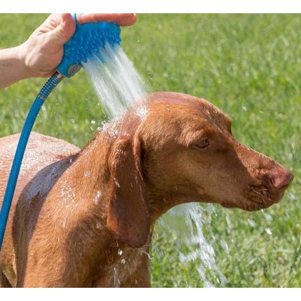 Pet Bathing Gloves Silicone Nozzle Handheld Massage Shower Brush