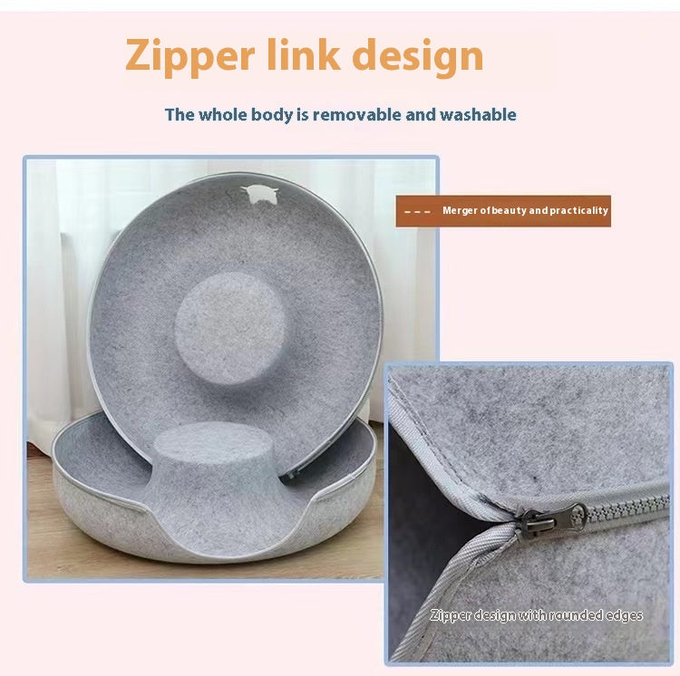 Pet Comfortable Round Tunnel Sleeping Bed