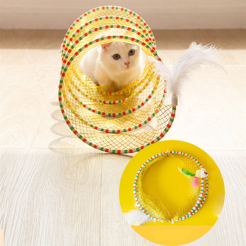 Pet Foldable Storage Tunnel Toy For Play