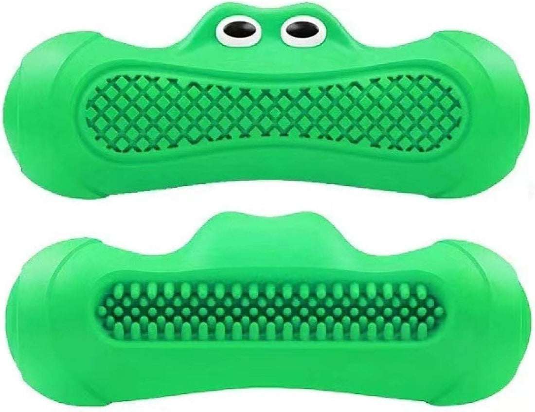 Pet Rugby Toy With Squeaker Natural Rubber Chew Design