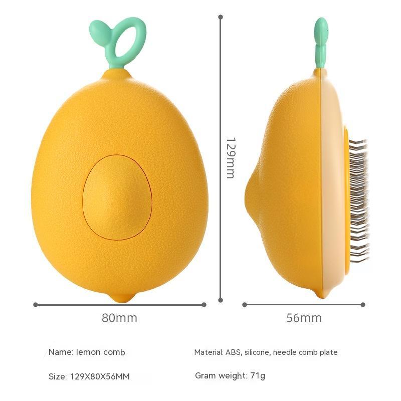Pet Avocado Shape Hair Removal Grooming Brush Cleaning Tool