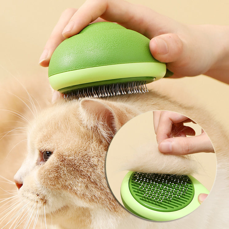 Pet Avocado Shape Hair Removal Grooming Brush Cleaning Tool