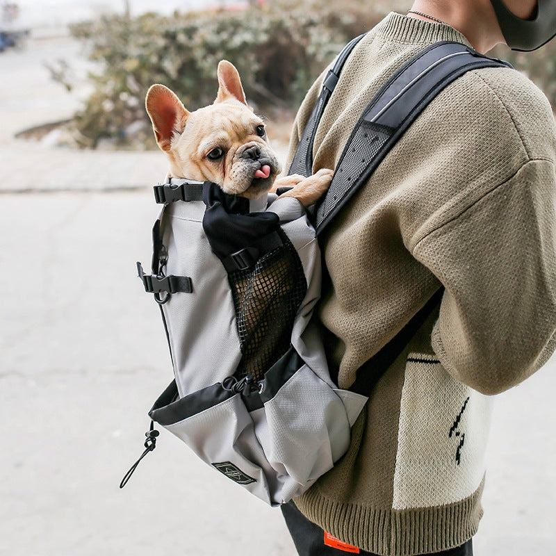 Portable Pet Carrier Backpack Double Shoulder Travel Bag