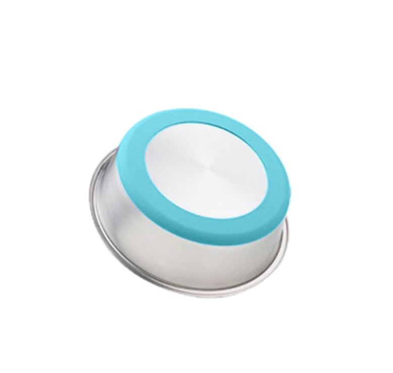 Pet Silicone Stainless Steel Feeding And Drinking Bowl