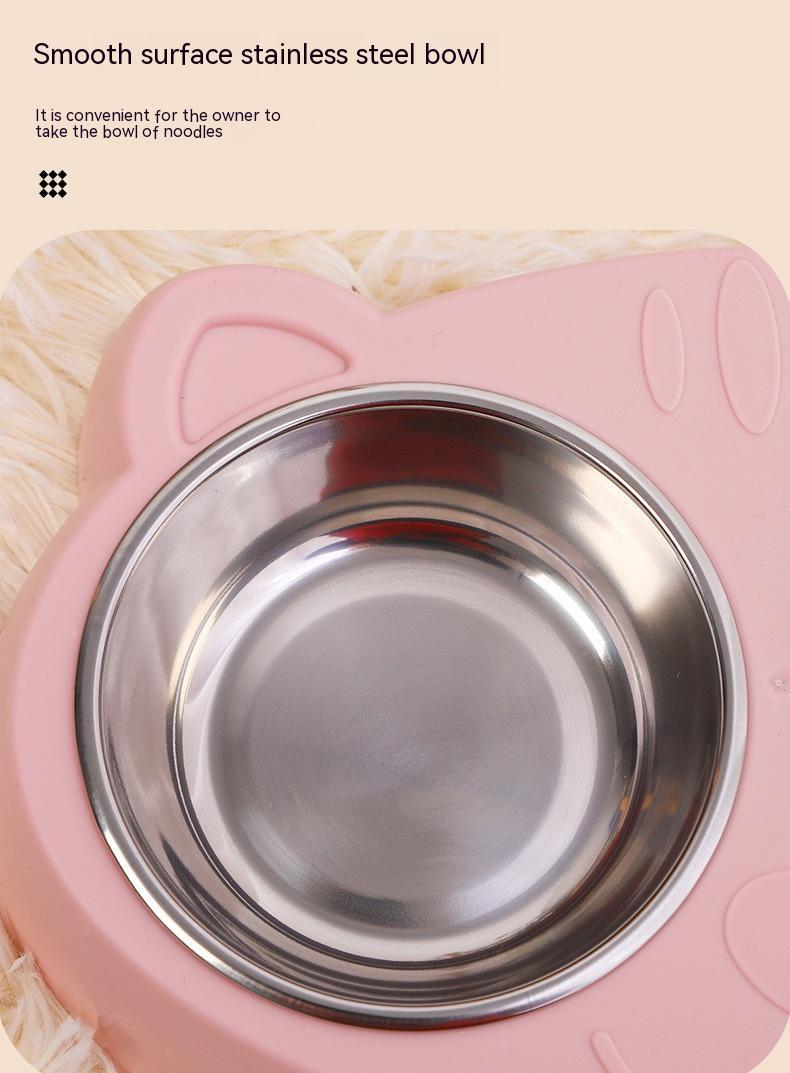 Pet Food And Water Feeding Basin Bowl System