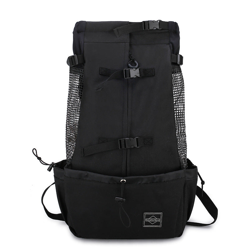 Portable Pet Carrier Backpack Double Shoulder Travel Bag
