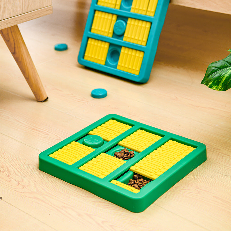 Pet Interactive Rotating Toy With Food Dispensing Slow Feeder