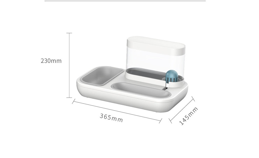Pet Automatic Feeding And Drinking Fountain Bowl 1.5L