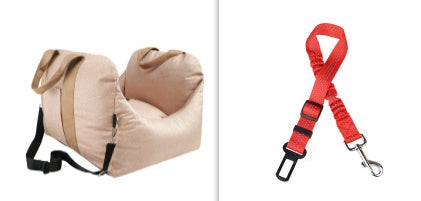 Portable Pet Car Seat Waterproof Safety Travel Carrier Basket