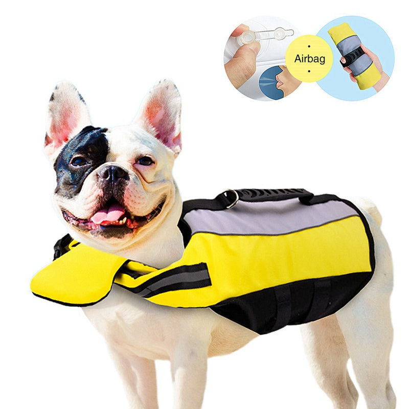 Pet Reflective Nylon Airbag Life Jacket Safety Apparel