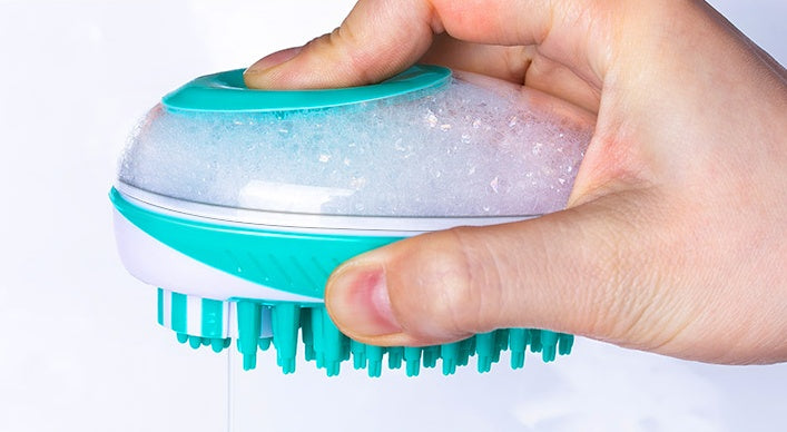 Pet Bath Massage Comb Automatic Liquid Dispenser