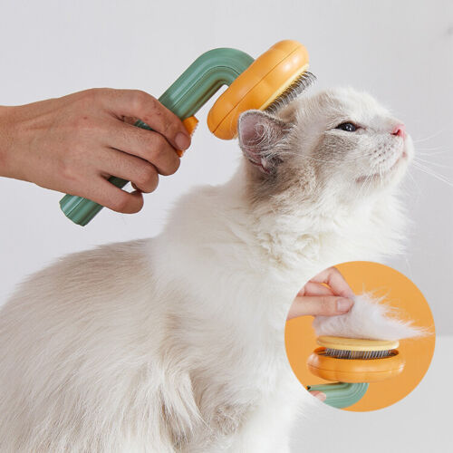 Pet Self Cleaning Slicker Grooming Brush For Hair Removal