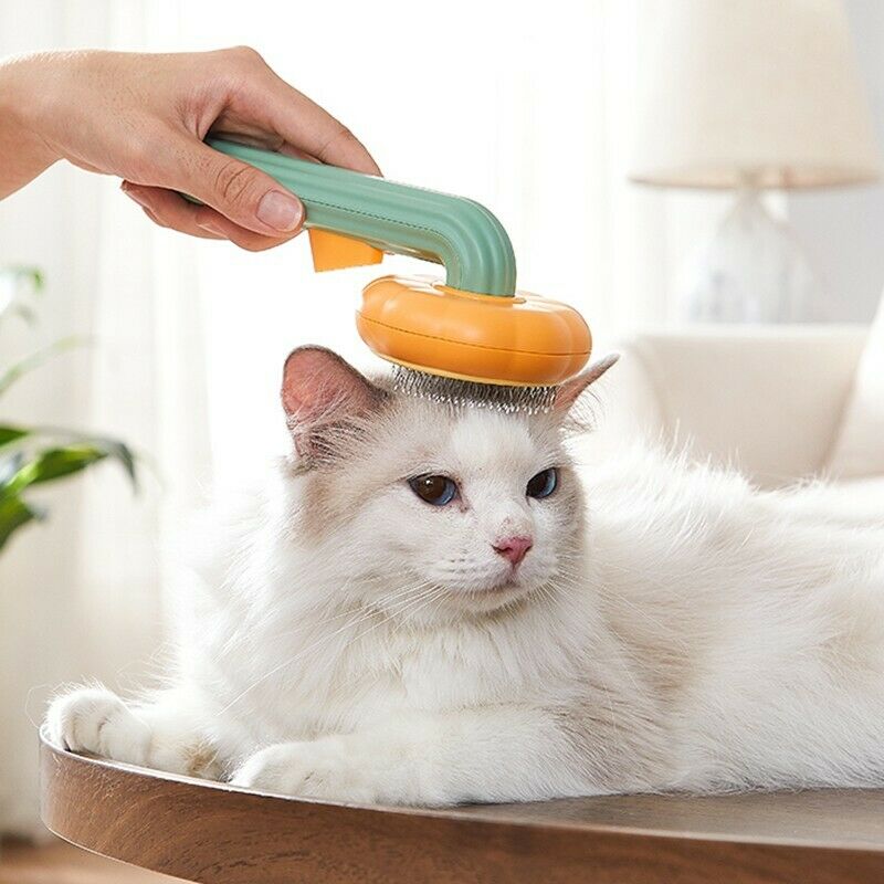 Pet Self Cleaning Slicker Grooming Brush For Hair Removal