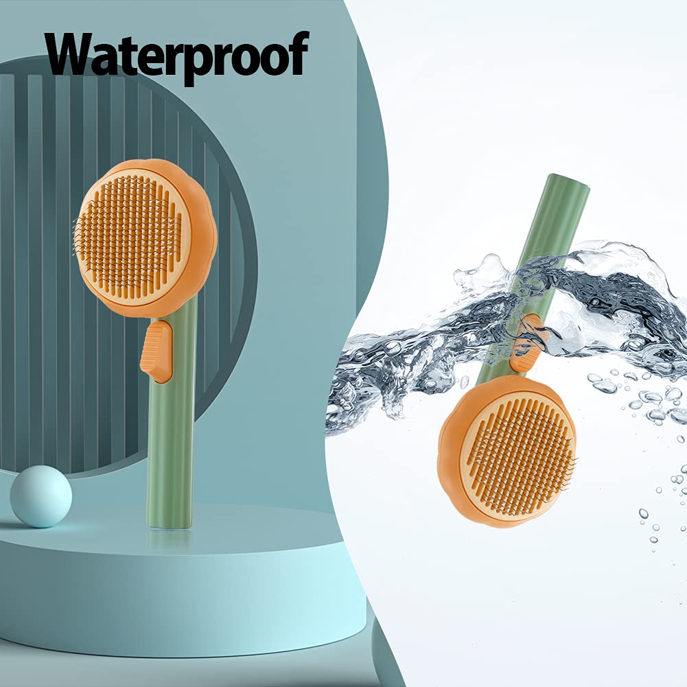 Pet Self Cleaning Slicker Grooming Brush For Hair Removal
