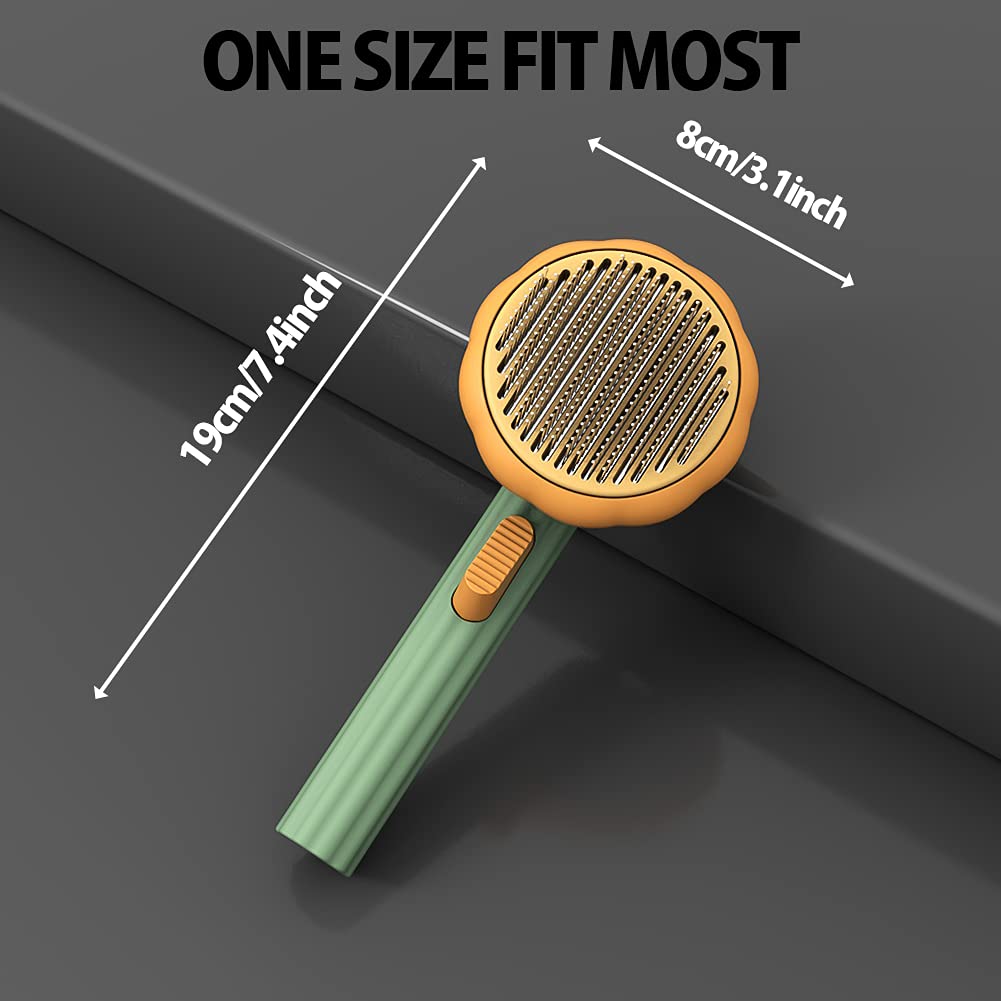 Pet Self Cleaning Slicker Grooming Brush For Hair Removal