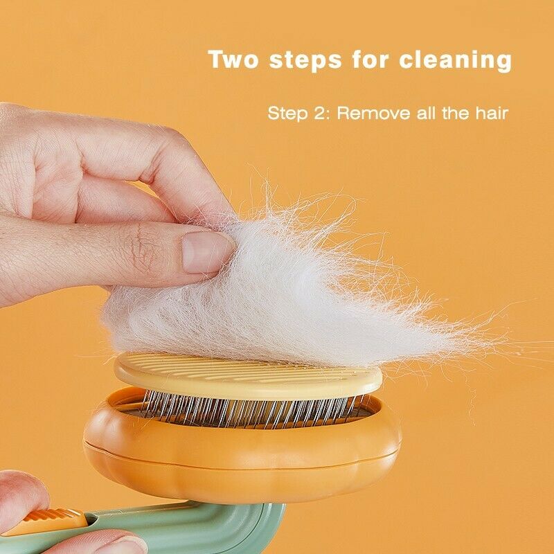 Pet Self Cleaning Slicker Grooming Brush For Hair Removal