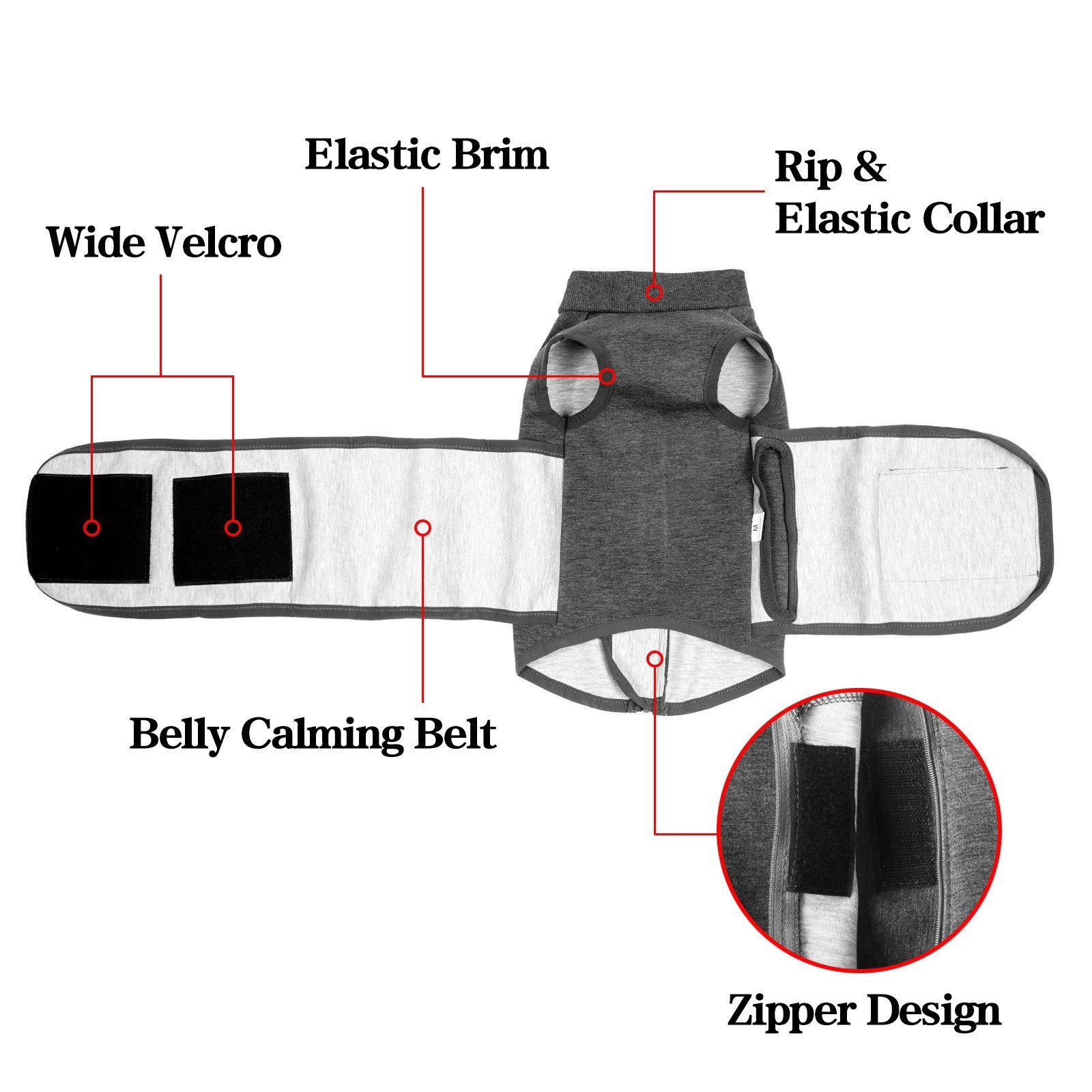Pet Emotional Comfort Cotton Double Jacket Apparel