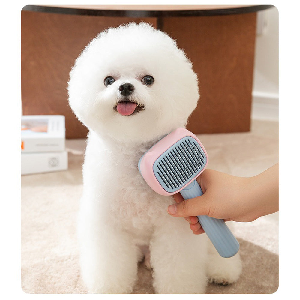 Pet Deshedding And Dematting Grooming Brush For Hair Control