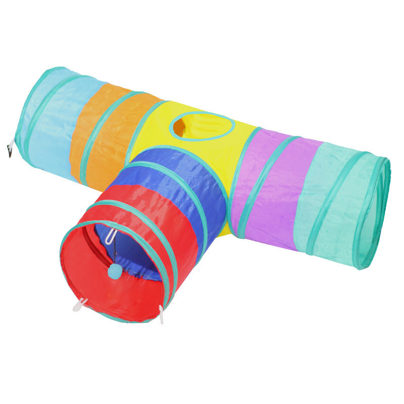 Pet Foldable Tunnel Climbing Path Toy