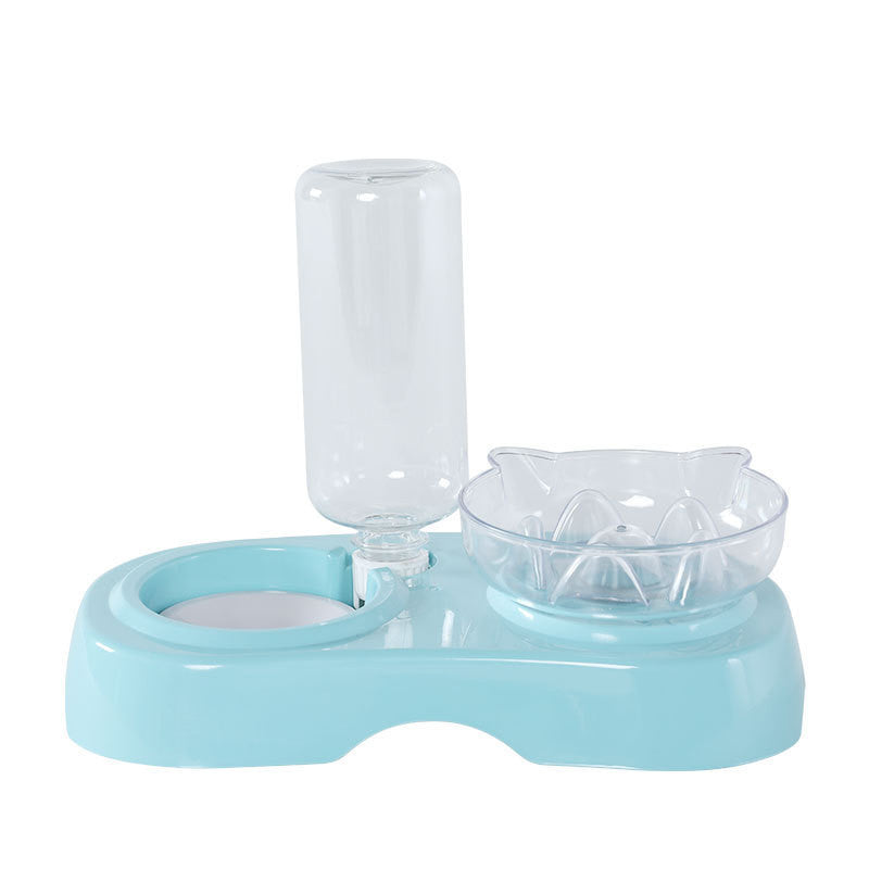 Pet Transparent Feeding And Drinking Bowl