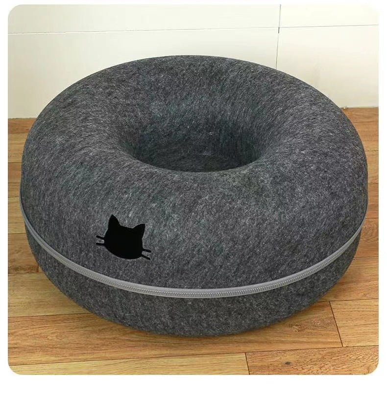 Pet Comfortable Round Tunnel Sleeping Bed