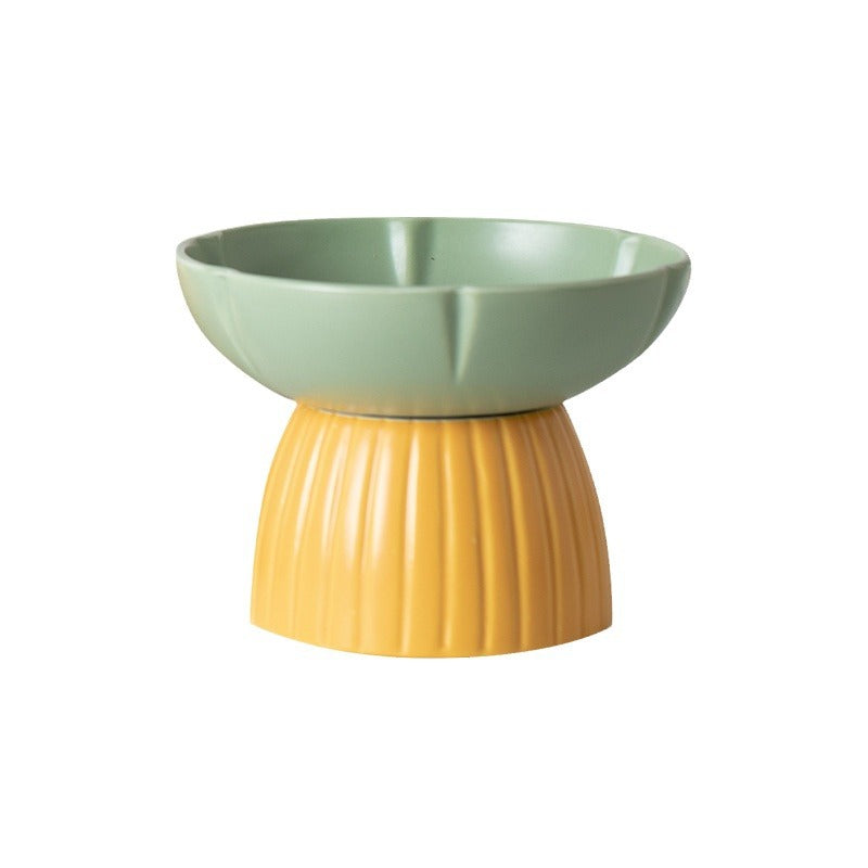 Pet Macaron Color Ceramic Feeding Bowl Anti-Slip Design