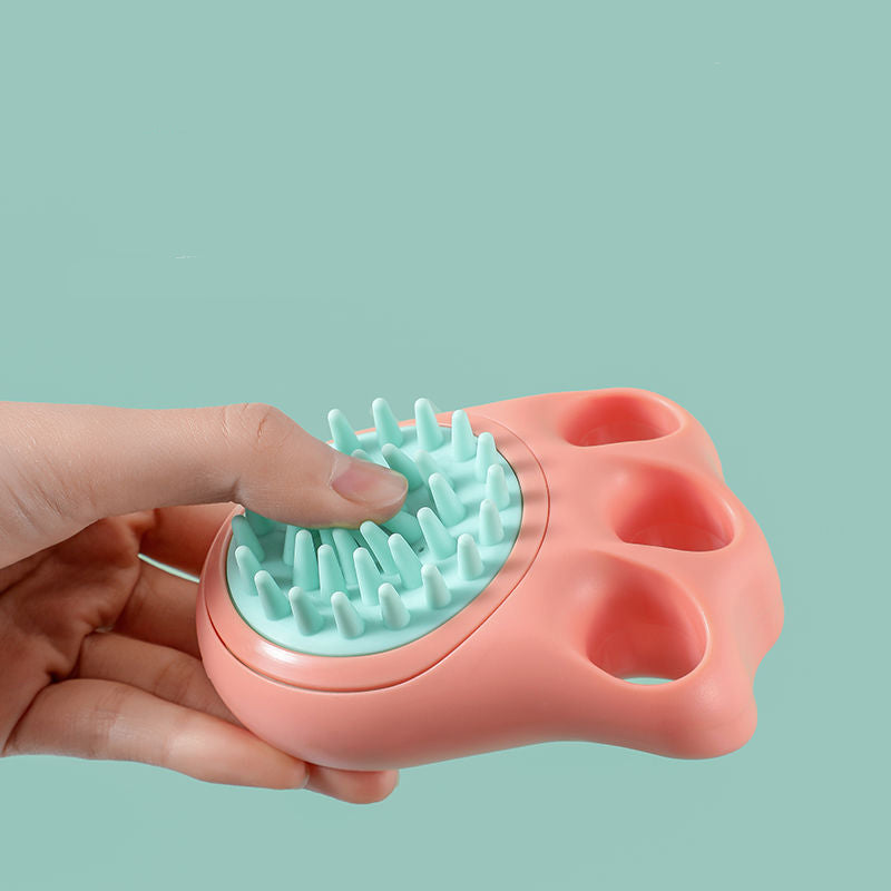 Pet Bath Massage Brush Claw Cleaning Grooming Tool