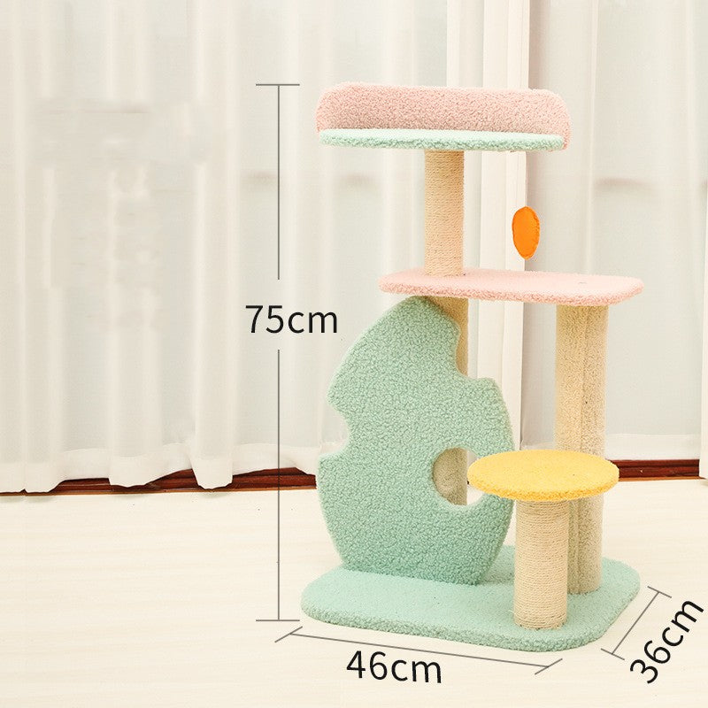 Pet Large Scratching Post With Play Accessories