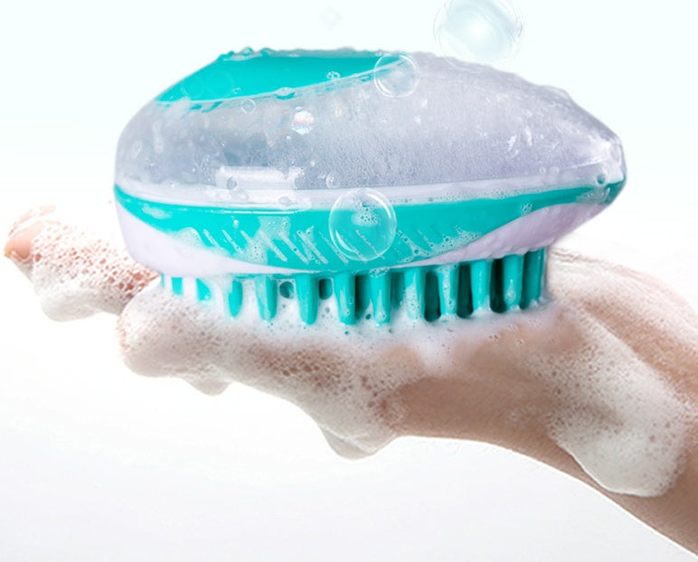 Pet Bath Massage Comb Automatic Liquid Dispenser