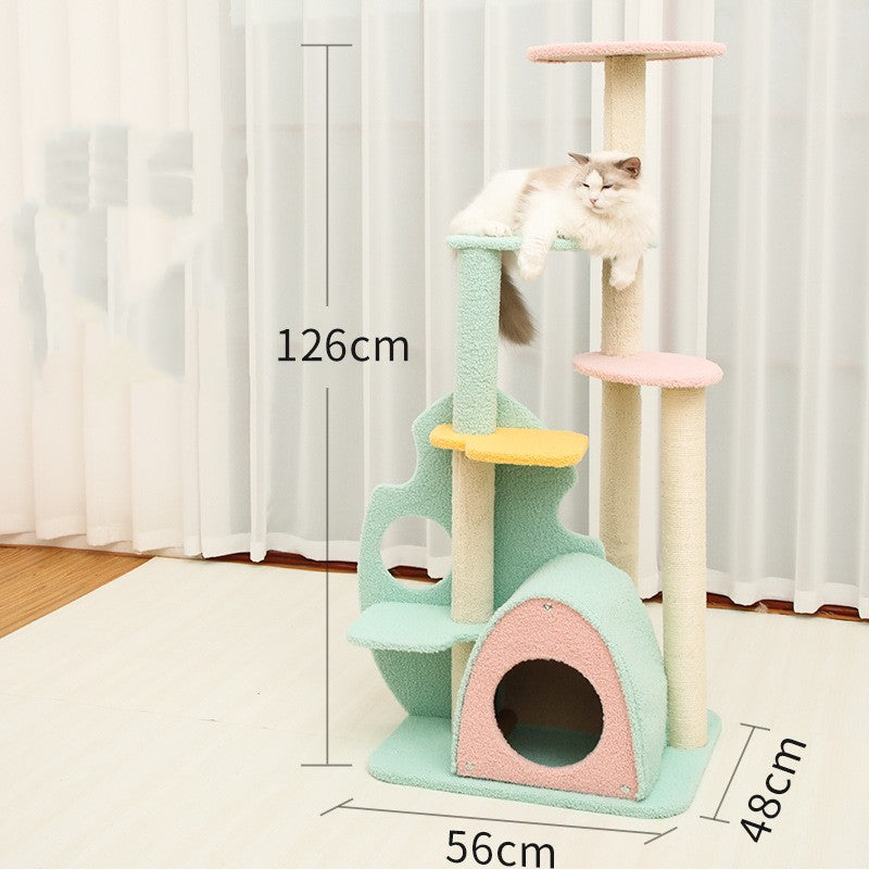 Pet Large Scratching Post With Play Accessories