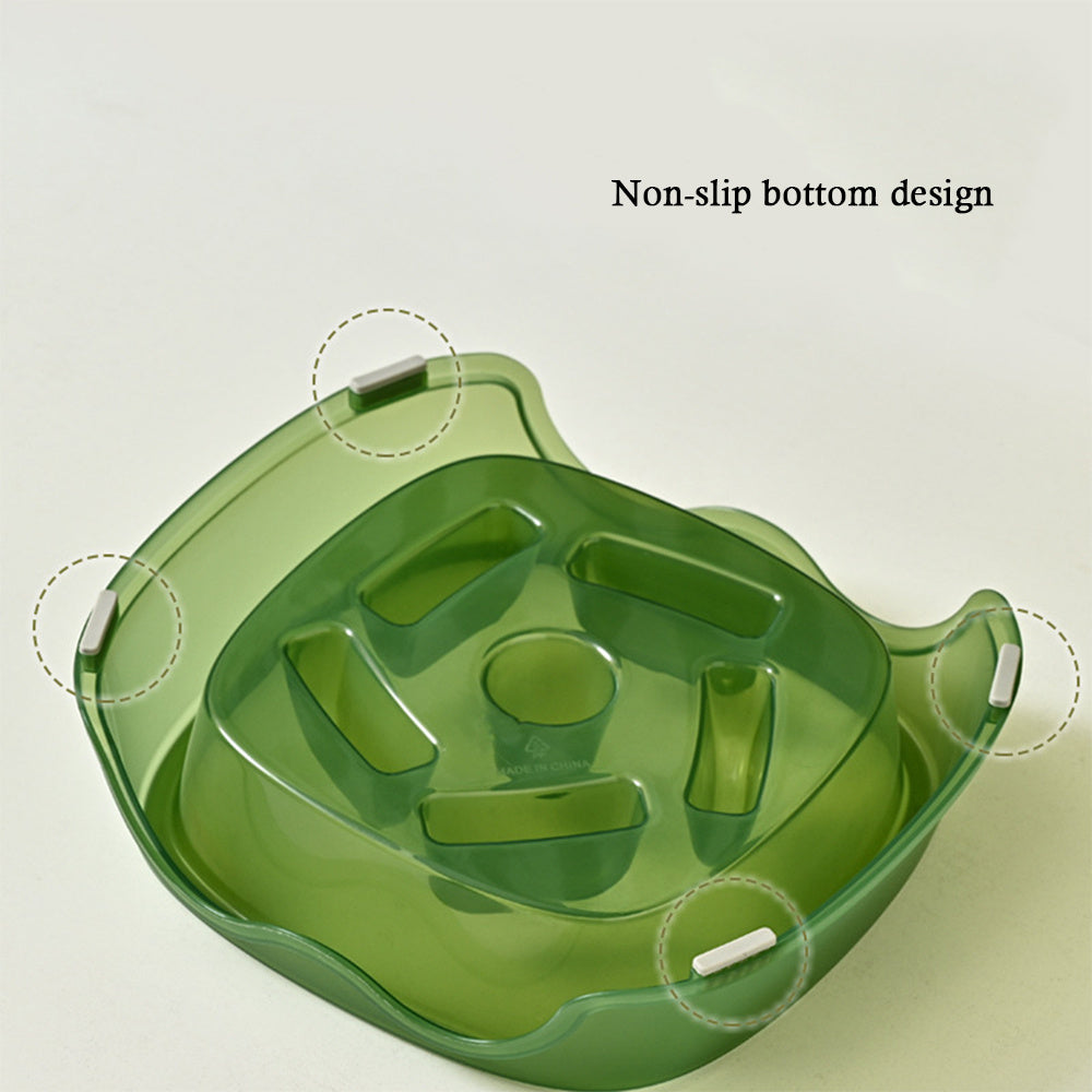 Pet Slow Feeding Anti Choking Water Bowl System