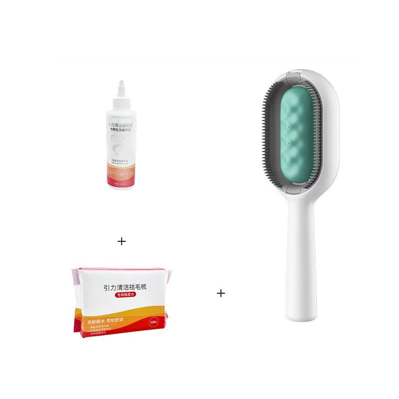 Pet Dematting Grooming Brush Hair Removal Cleaning Tool With Tank