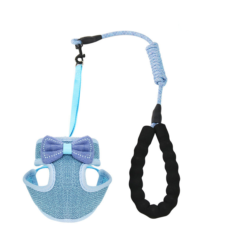 Pet Chest And Back Control Harness Leash Set