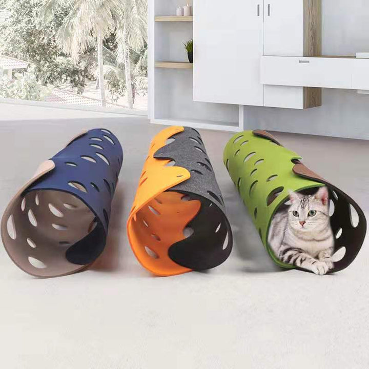 Pet Removable Felt Tunnel Toy For Interactive Play