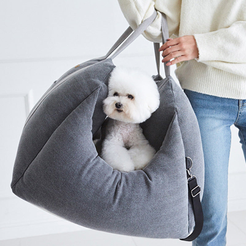 Portable Pet Car Seat Waterproof Safety Travel Carrier Basket