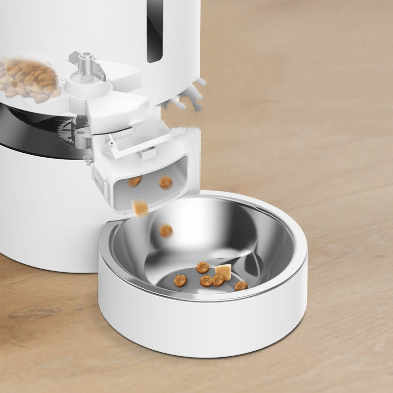 Pet Capsule Automatic Dual Bowl Feeding System
