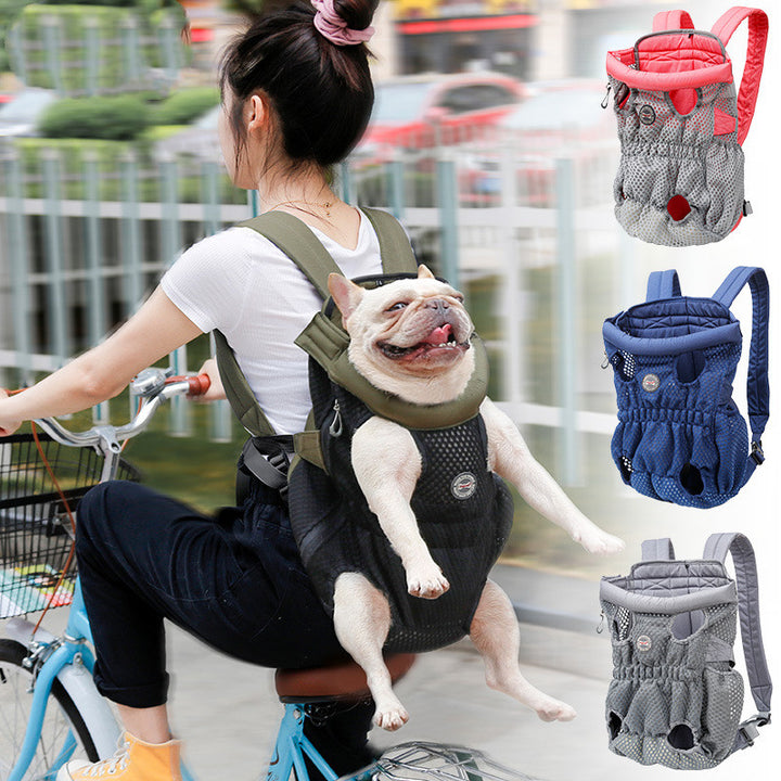 Portable Pet Carrier Backpack Breathable Mesh Shoulder Bag