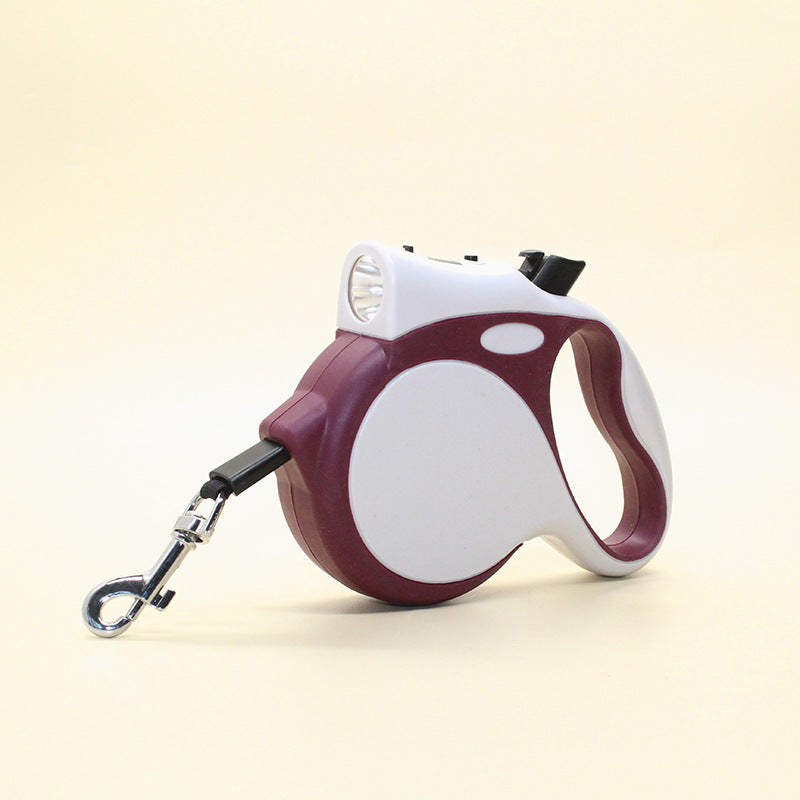 Pet Retractable Illuminated Leash Rope Control Tool