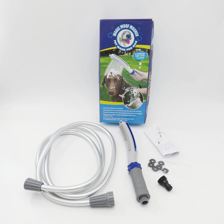 Pet Bath Brush Shower With Water Hose Attachment Grooming Tool