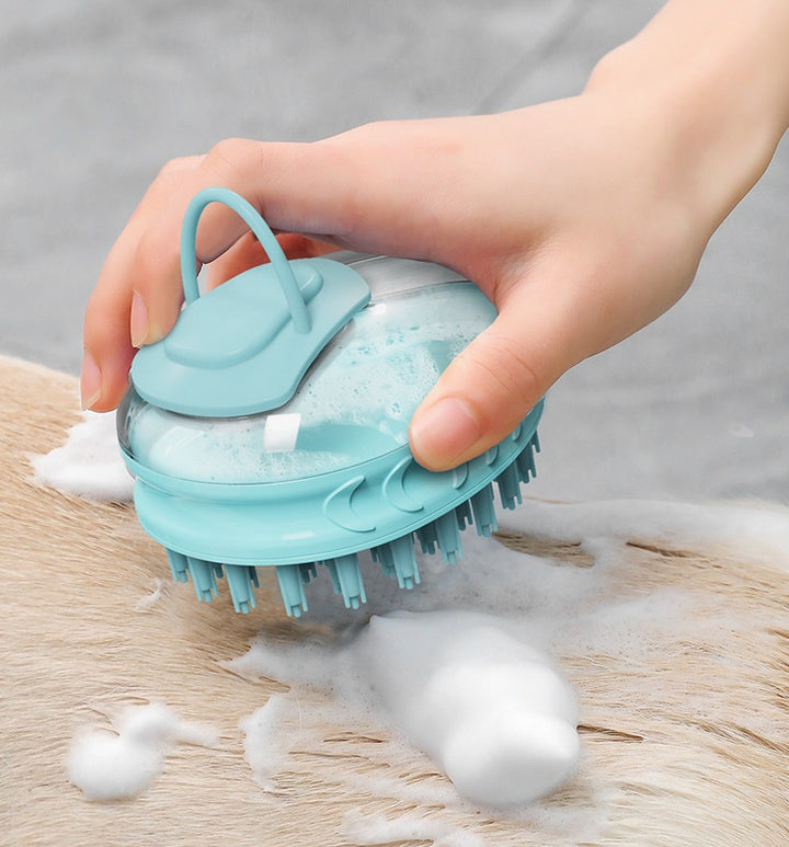 Pet Bath Massage Brush Gentle Rub Grooming Tool