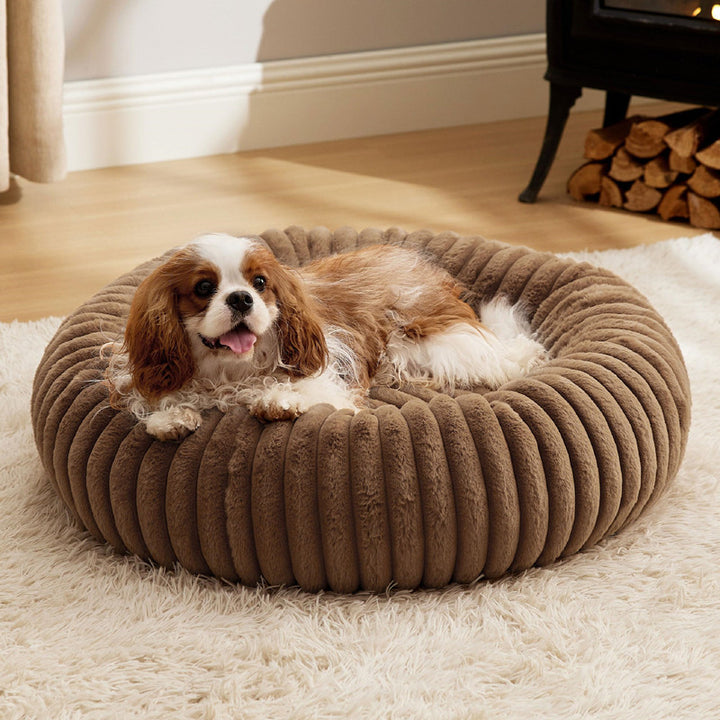 Pet High-Grammage Plush Round Winter Warm Sleeping Bed