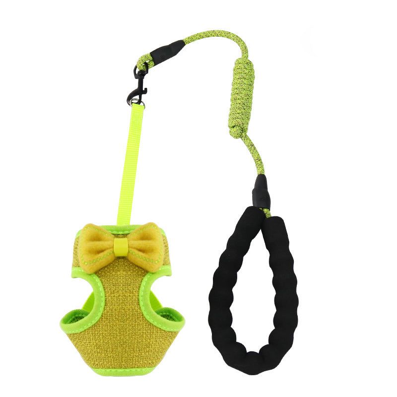Pet Chest And Back Control Harness Leash Set