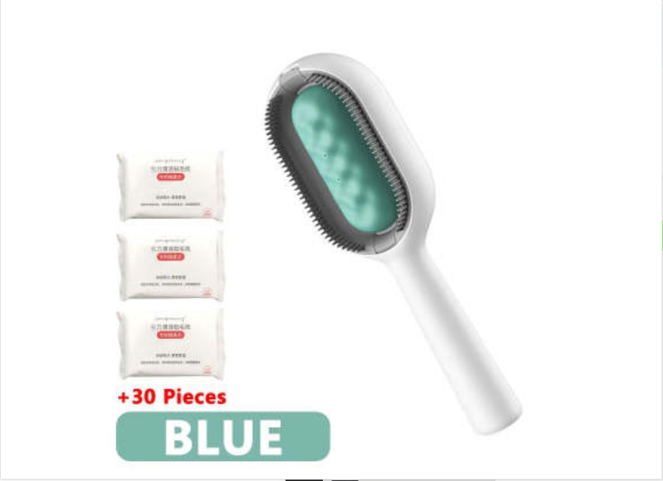 Pet Dematting Grooming Brush Hair Removal Cleaning Tool With Tank