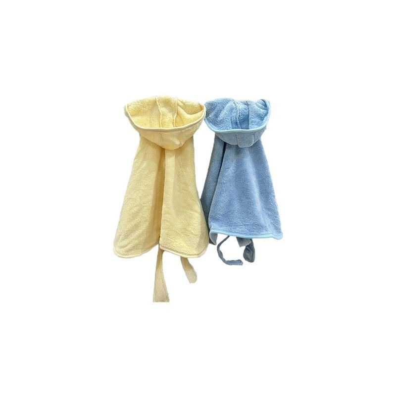 Pet Bath Towel Wearable Bathrobe Soft Thickened Coral Fleece