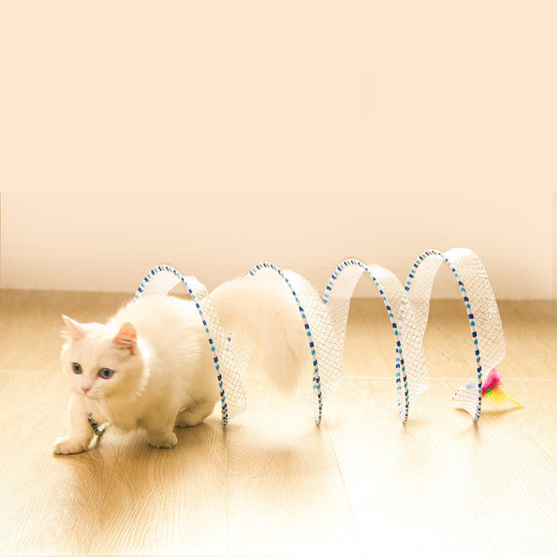 Pet Foldable Storage Tunnel Toy For Play