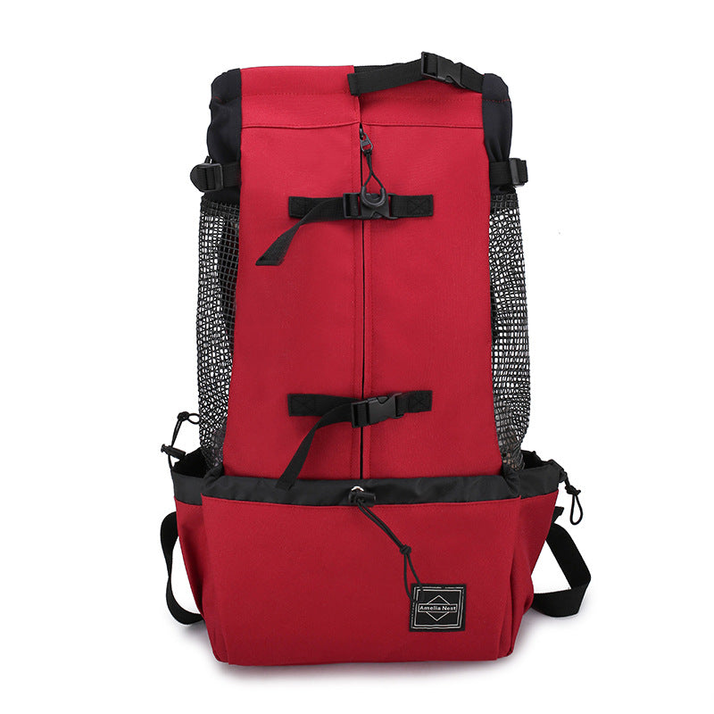 Portable Pet Carrier Backpack Double Shoulder Travel Bag