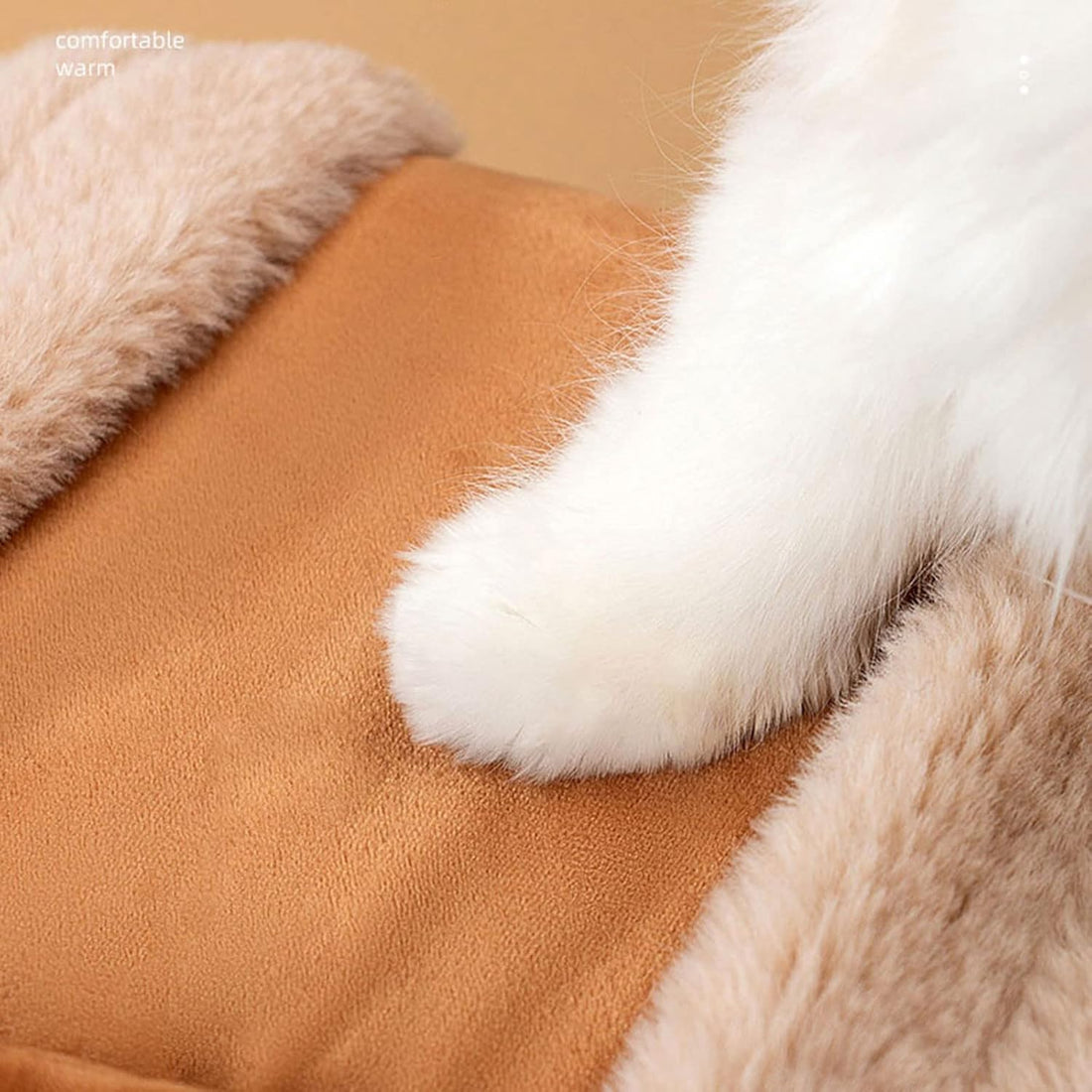 Portable Pet Carrier Backpack Winter Plush Travel Bag